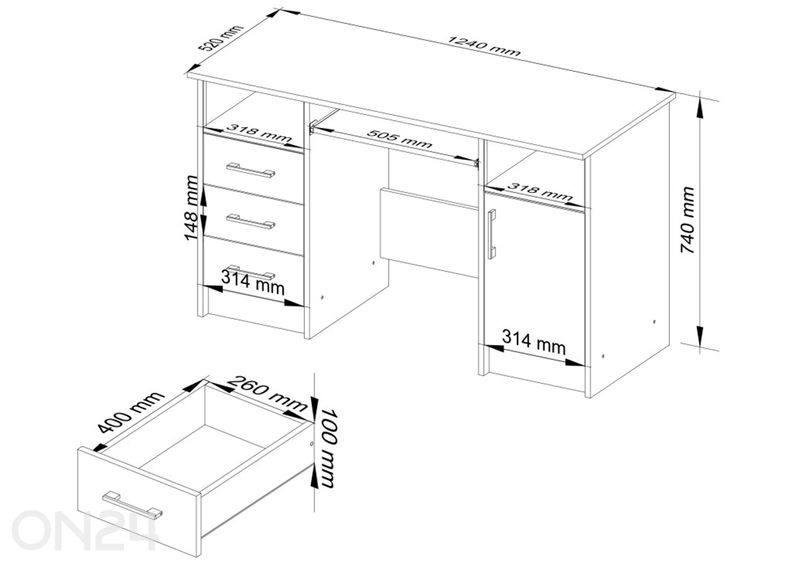 Рабочий стол Braga увеличить
