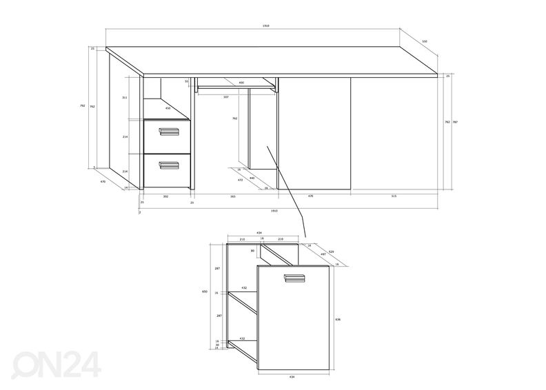 Рабочий стол Ville 191 cm увеличить
