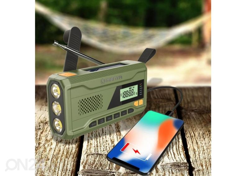Радио Manta RDI401G с солнечной батареей и динамо-генератором увеличить