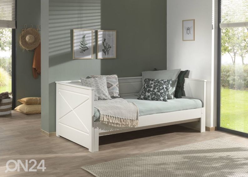 Раздвижная кровать Pino 90/180x200 cm, белый увеличить