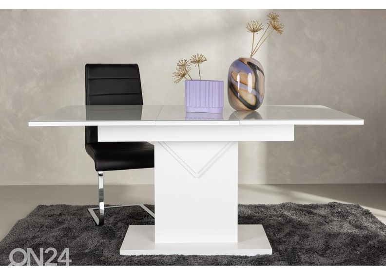 Раздвижной обеденный стол Pluto 120/160x90см увеличить