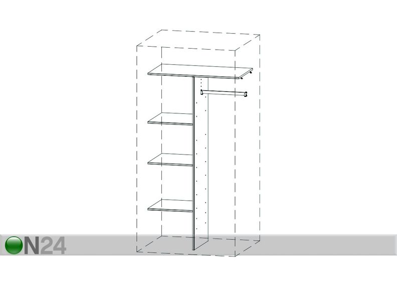 Разделитель шкафа 764 (90 cm) увеличить