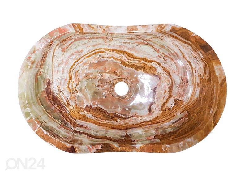 Раковина из полудрагоценного камня увеличить