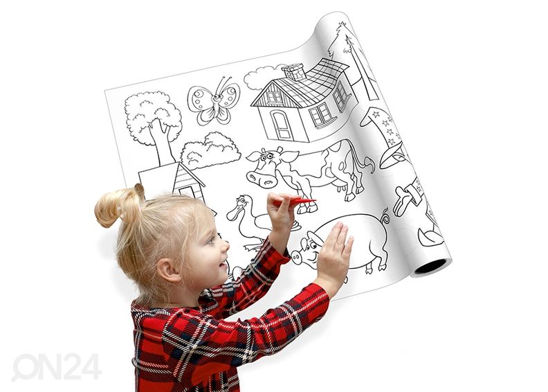 Раскраска в рулоне увеличить