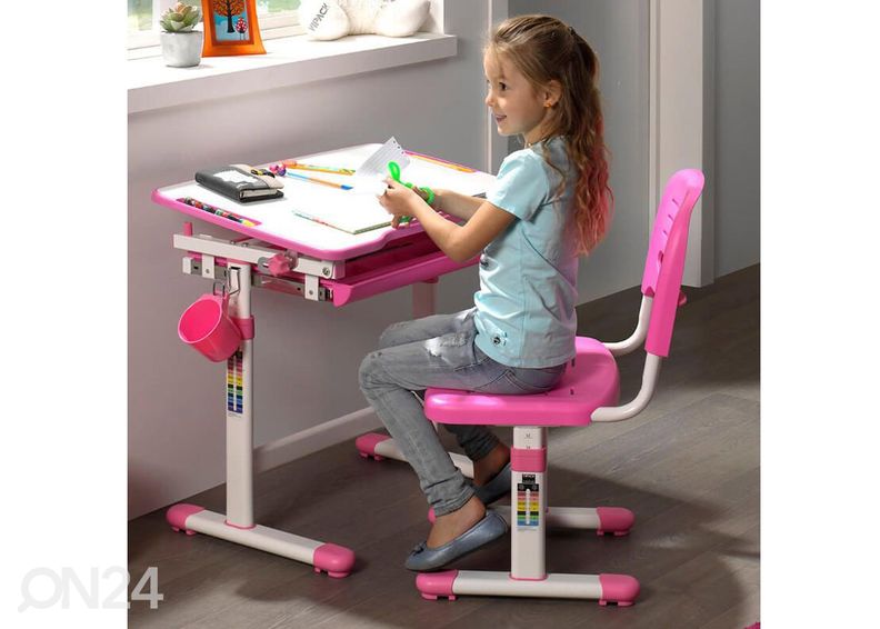 Регулируемый рабочий стол + рабочий стул Comfortline увеличить
