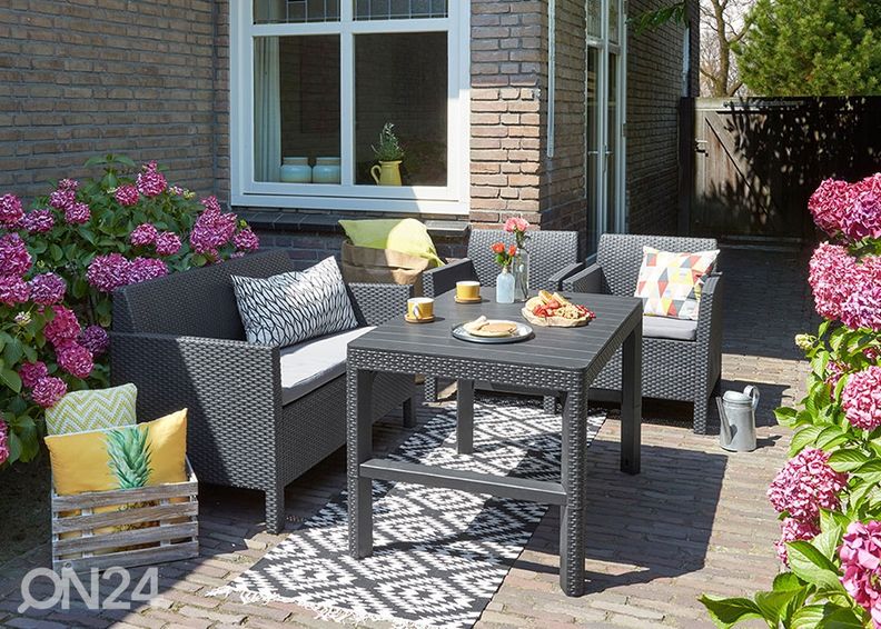 Регулируемый садовый стол Keter Lyon, grafiit 71x116 см увеличить