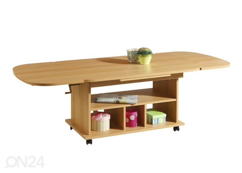 Регулирующийся журнальный стол Babsi, бук увеличить