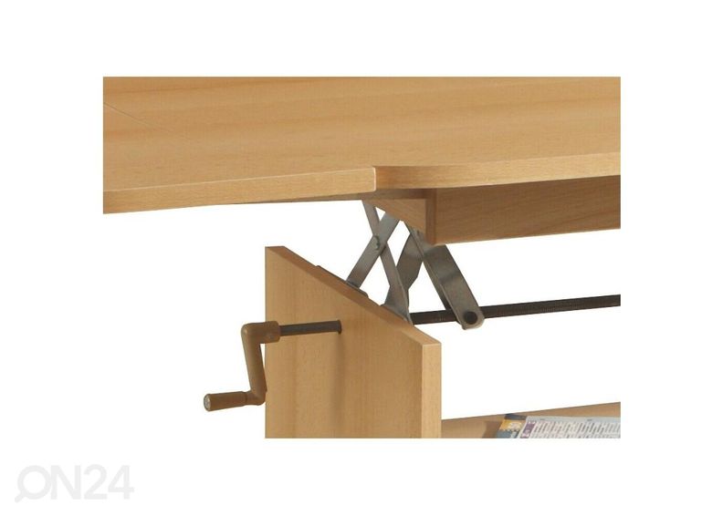 Регулирующийся журнальный стол Babsi, бук увеличить