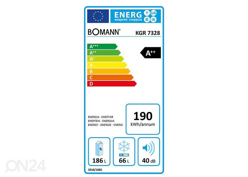 Ретро холодильник Bomann KGR7328W увеличить