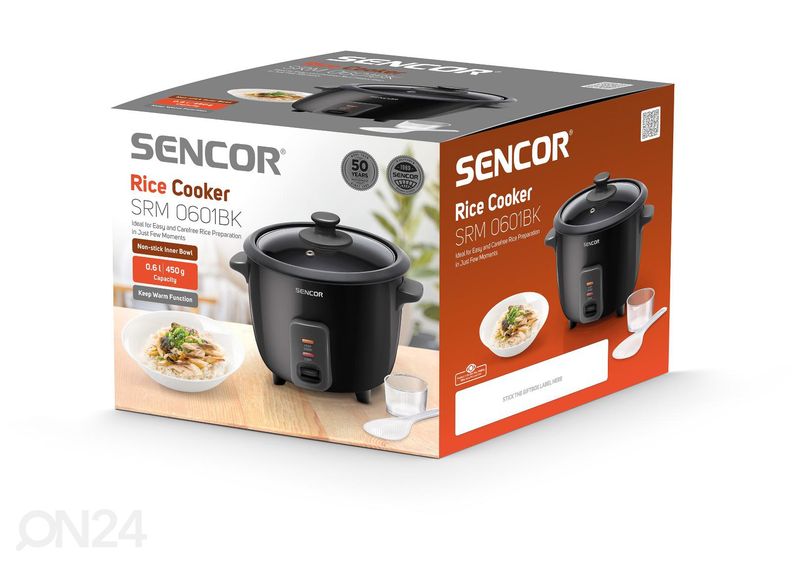 Рисоварка + пароварка Sencor SRM0601BK увеличить