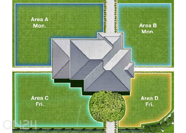 Робот-газонокосилка Ecovacs Goat A1600 LiDAR PRO, 1600 м², TruEdge триммер увеличить