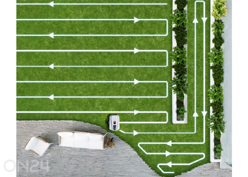 Робот-газонокосилка Ecovacs Goat A1600 LiDAR PRO, 1600 м², TruEdge триммер увеличить