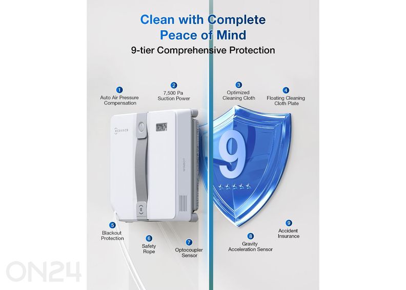 Робот для мойки окон Ecovacs Winbot Mini увеличить