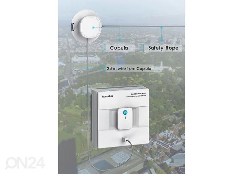 Робот для мытья окон Mamibot W200 Skybot, с аккумулятором увеличить