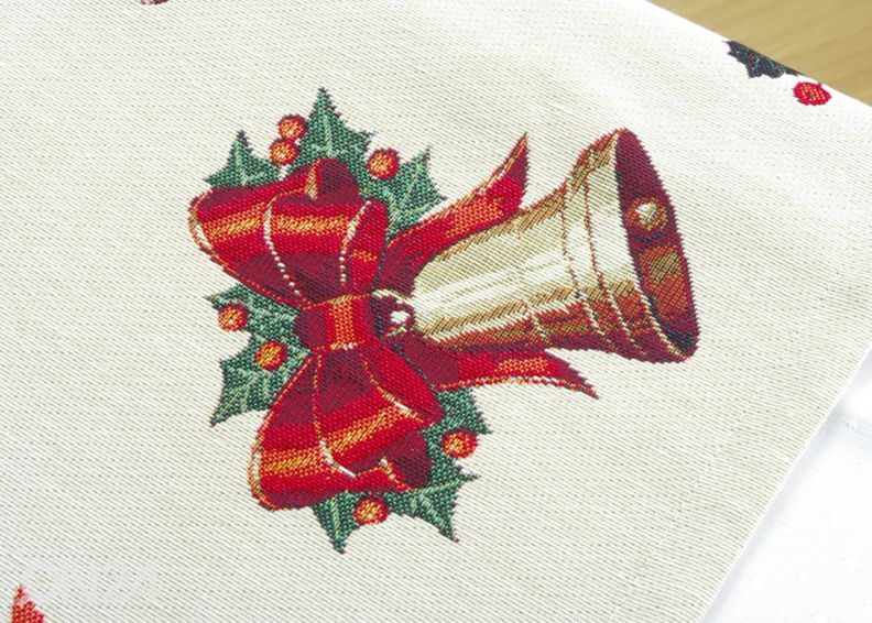 Рождественская салфетка из гобелена Holly 45x140 см увеличить