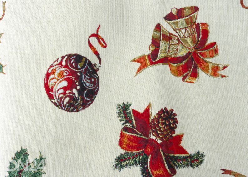 Рождественская салфетка из гобелена Holly 45x140 см увеличить