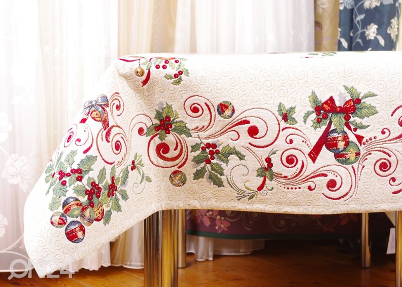 Рождественская скатерть из гобелена Mirra 140x260 см увеличить