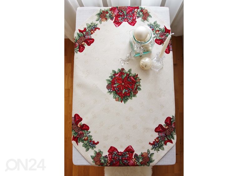 Рождественская скатерть из гобелена Zola 100x100 cm увеличить