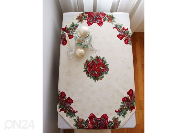 Рождественская скатерть из гобелена Zola 140x260 cm увеличить