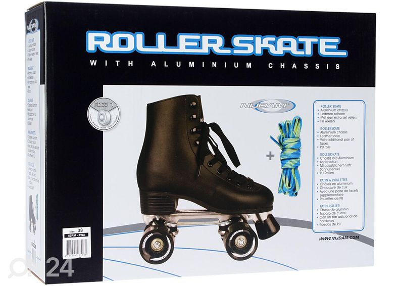 Роликовые коньки ретро кожа Classic Nijdam увеличить