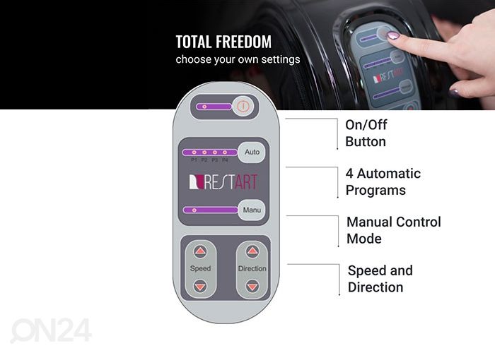 Роликовый массаж для стоп RestArt BLISS увеличить