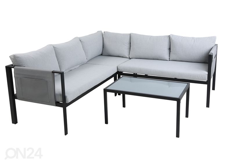 Садовая мебель, серый/чёрный увеличить