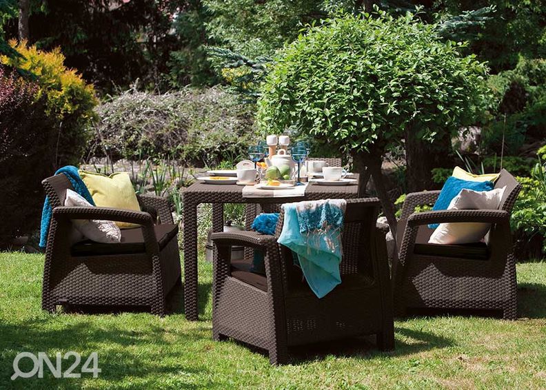 Садовая мебель Keter Corfu Fiesta, коричневая увеличить