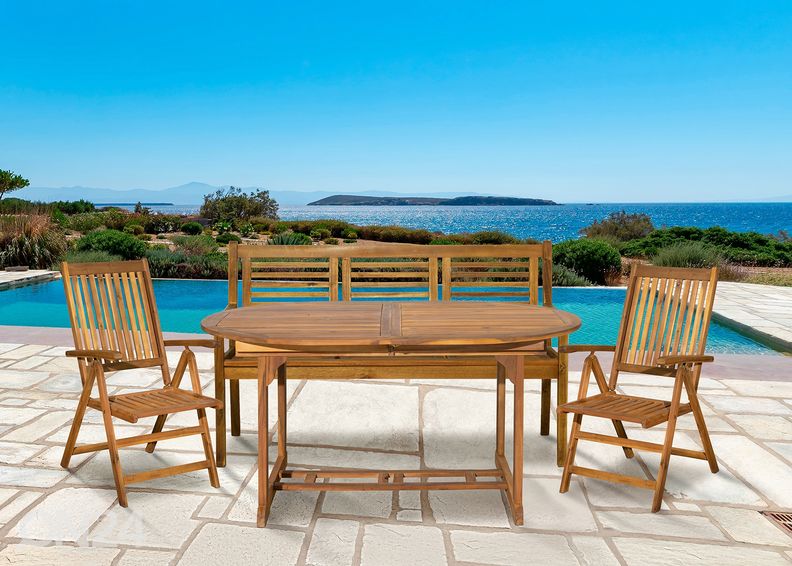 Садовые стулья 2 шт, акация увеличить