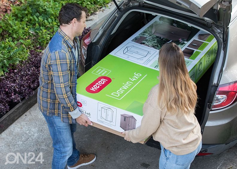 Садовый домик Keter Darwin 1,98 m², серый увеличить