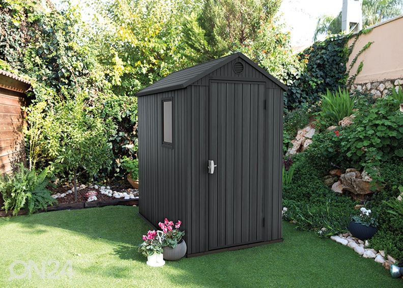 Садовый домик Keter Darwin 1,98 m², серый увеличить