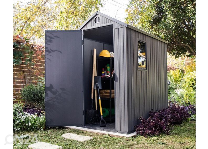 Садовый домик Keter Darwin 1,98 m², серый увеличить