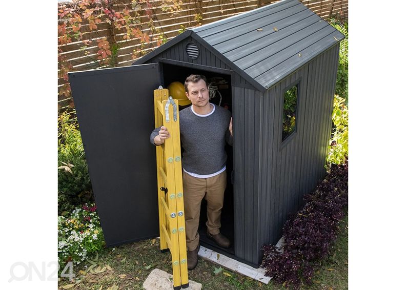 Садовый домик Keter Darwin 1,98 m², серый увеличить