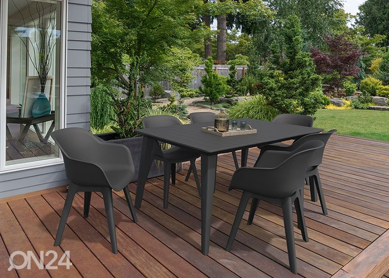 Садовый стол Keter 98x157 см, графит увеличить