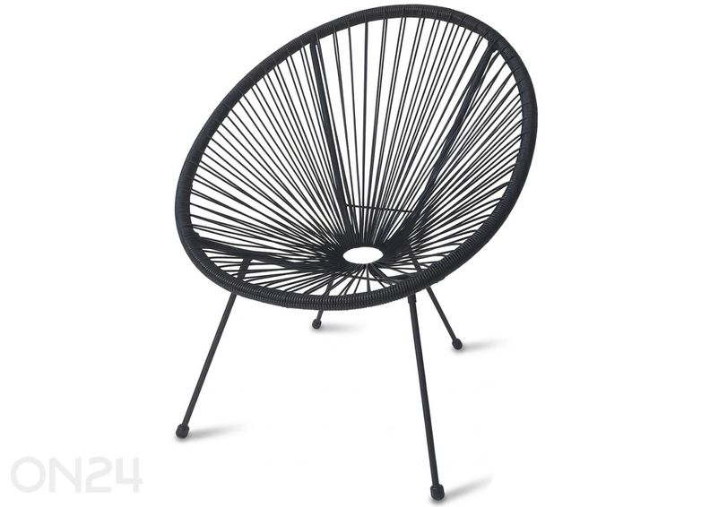 Садовый стул, черный увеличить