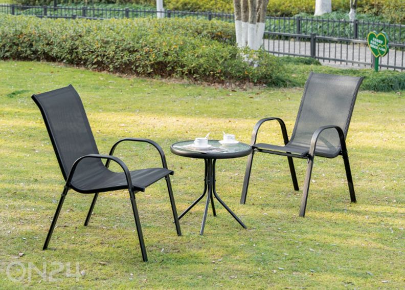 Садовый стул, черый увеличить