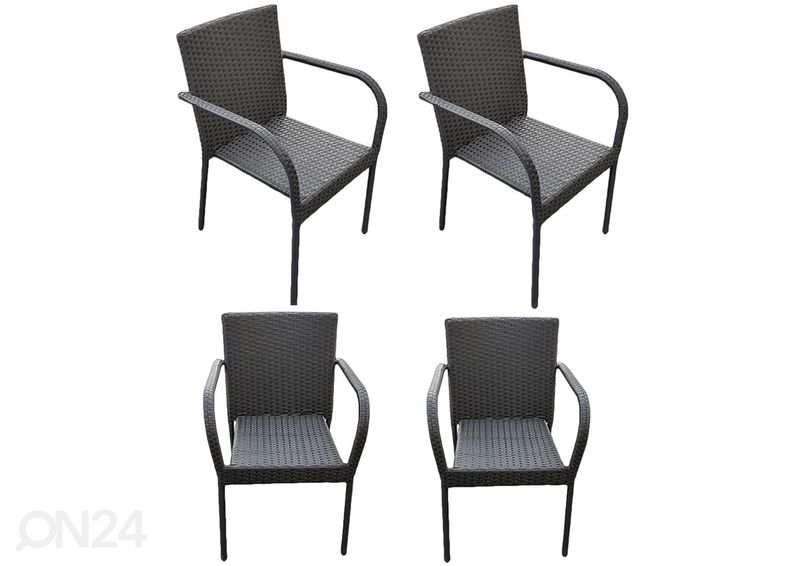 Садовый стул Sotti 4 шт, черный увеличить