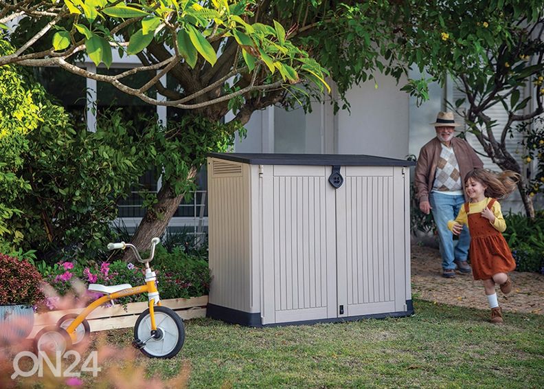 Садовый ящик Keter Store It Out, бежевый/коричневый увеличить