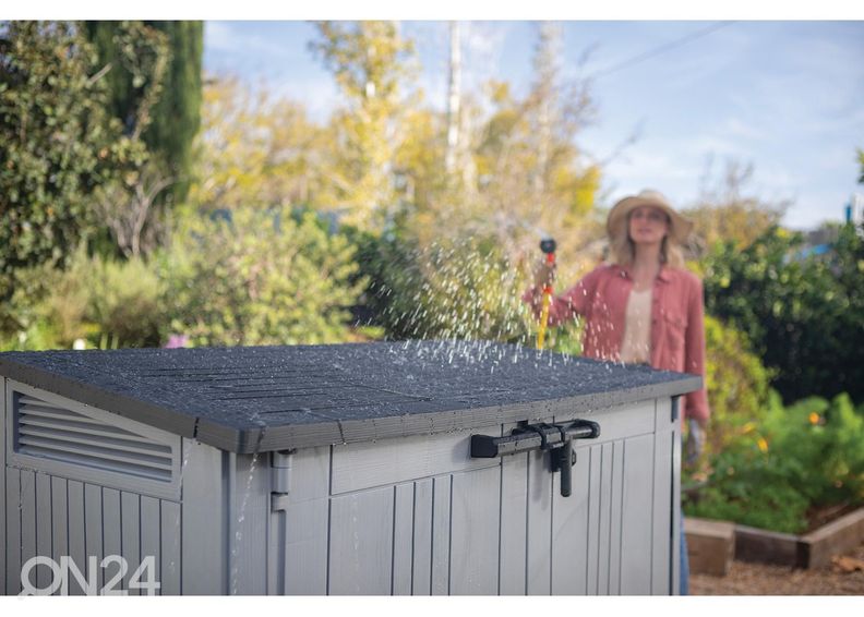 Садовый ящик Keter Store It Out, серый/черный увеличить