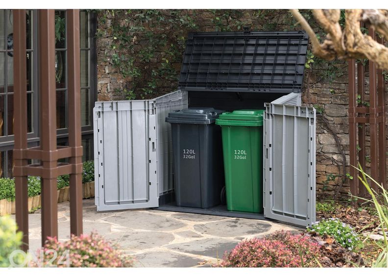 Садовый ящик Keter Store It Out, серый/черный увеличить