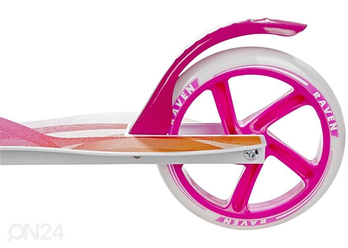 Самокат с ручным тормозом Raven Anabel 200 мм Оранжевый / Розовый увеличить