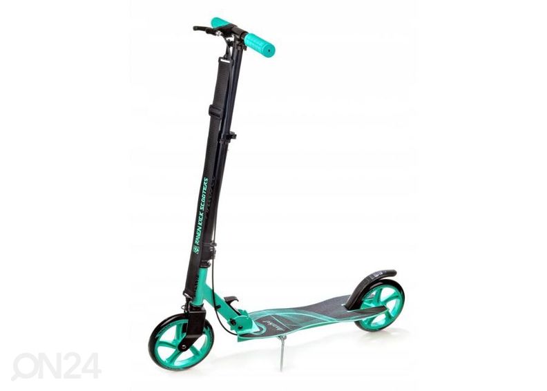 Самокат с ручным тормозом Raven Anabel 200 мм черный/мятный увеличить
