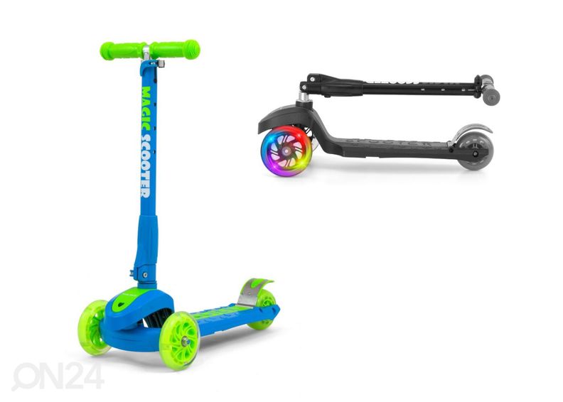 Самокат Magic сине-зеленый 3Вт увеличить