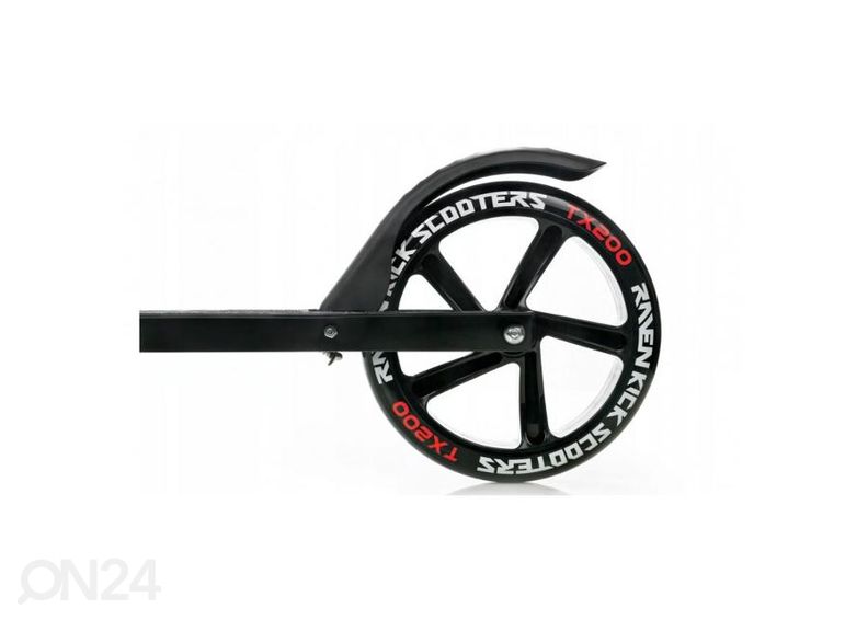 Самокат Raven Straight 200 мм ручной тормоз черный/серебристый увеличить