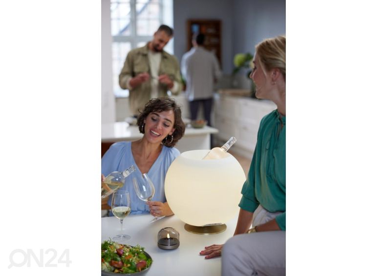 Светильник с динамиком и контейнером для льда Sphere Silver увеличить