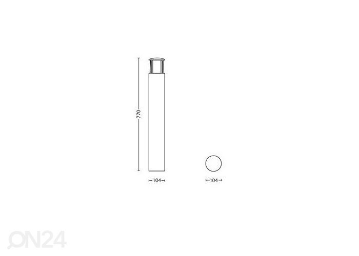 Светильник Philips Stock 1x6W 600lm 2700K увеличить