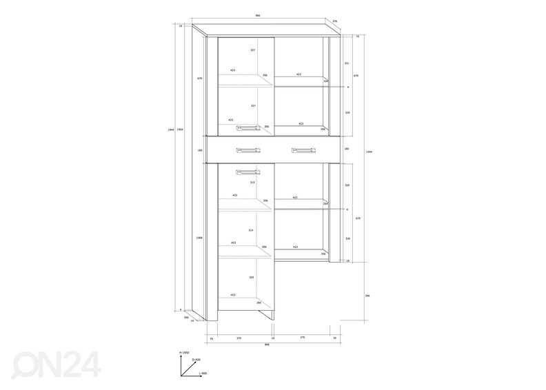 Секция Midleton 296 cm увеличить