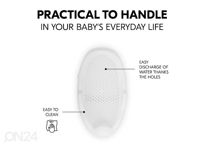 Сиденье для ванны Hauck Bathtub Baby Inlay белый увеличить