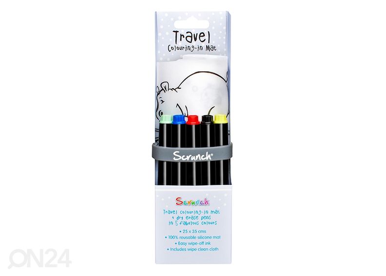 Силиконовый коврик для рисования Scrunch + 5 маркеров увеличить