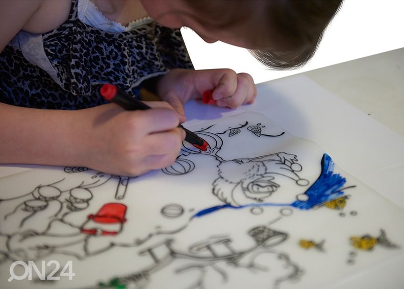 Силиконовый коврик для рисования Scrunch + 5 маркеров увеличить