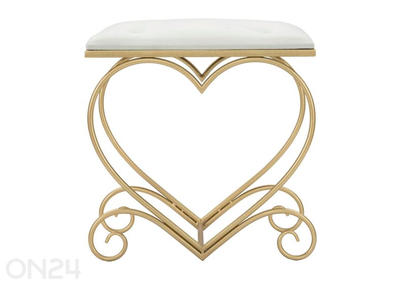 Скамья Heart, кремово-золотистый увеличить